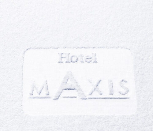 Handklæði með lógó